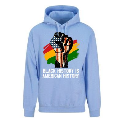 Black History Is American History Power Fist Hand Freedom Gift Unisex Surf Hoodie