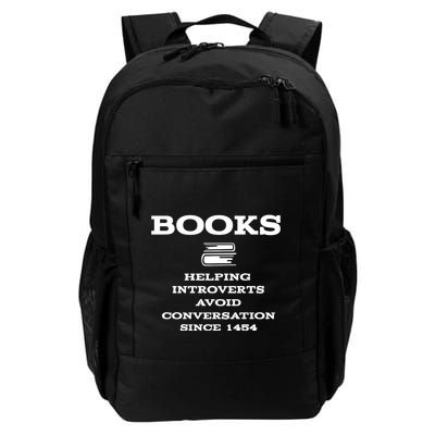 Books Helping Introverts Avoid Conversation Since 1454 Daily Commute Backpack