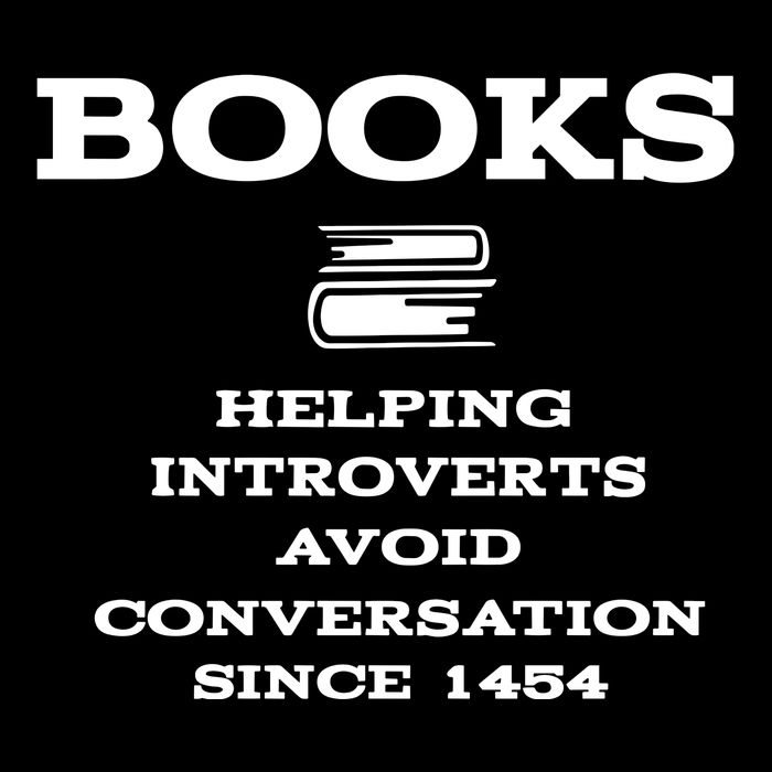 Books Helping Introverts Avoid Conversation Since 1454 Mousepad