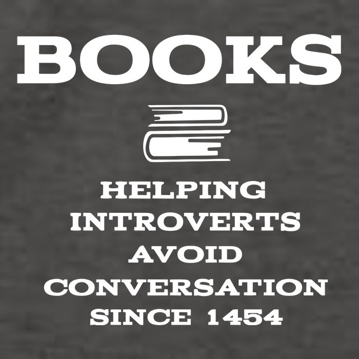 Books Helping Introverts Avoid Conversation Since 1454 Vector Backpack