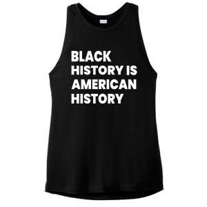 Black History Is American History Gift Ladies PosiCharge Tri-Blend Wicking Tank