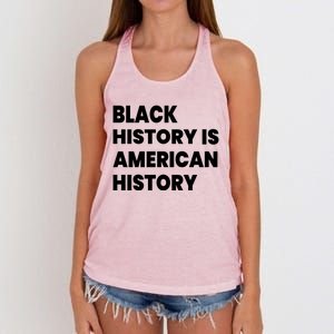 Black History Is American History Gift Women's Knotted Racerback Tank