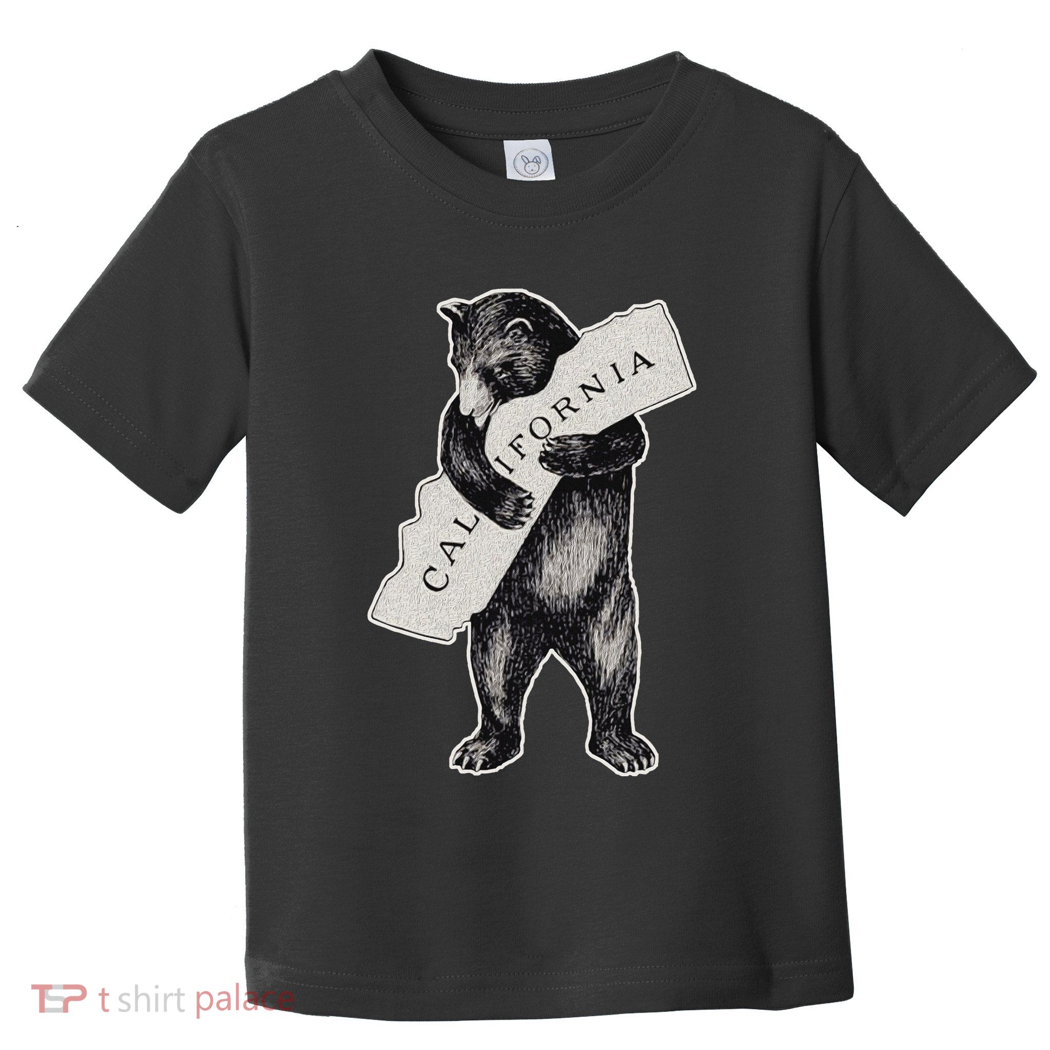 Bear Hug I Love California Art Retro Vintage Cali Bear Toddler T-Shirt