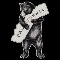 Bear Hug I Love California Art Retro Vintage Cali Bear Kids Hoodie