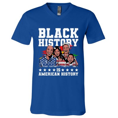 Black History Is American History Juneteenth Gift V-Neck T-Shirt