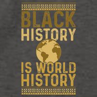 Black History is World History Black History Month Vector Backpack