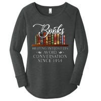 Books Helping Introverts Avoid Conversation Women's Perfect Tri Tunic Long Sleeve Shirt