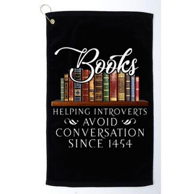 Books Helping Introverts Avoid Conversation Platinum Collection Golf Towel