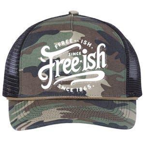 Black History Junenth Freedom Ecipation Freeish Humor Cool Gift Retro Rope Trucker Hat Cap