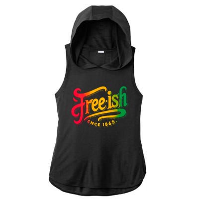 Black History Junenth Freedom Ecipation Freeish Great Gift Ladies PosiCharge Tri-Blend Wicking Draft Hoodie Tank