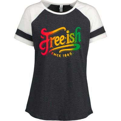 Black History Junenth Freedom Ecipation Freeish Great Gift Enza Ladies Jersey Colorblock Tee