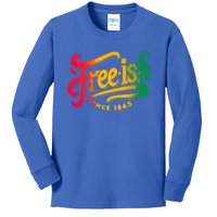 Black History Junenth Freedom Ecipation Freeish Great Gift Kids Long Sleeve Shirt