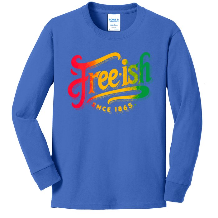 Black History Junenth Freedom Ecipation Freeish Great Gift Kids Long Sleeve Shirt