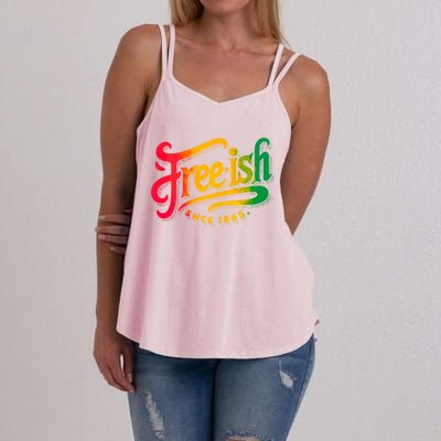 Black History Junenth Freedom Ecipation Freeish Great Gift Women's Strappy Tank