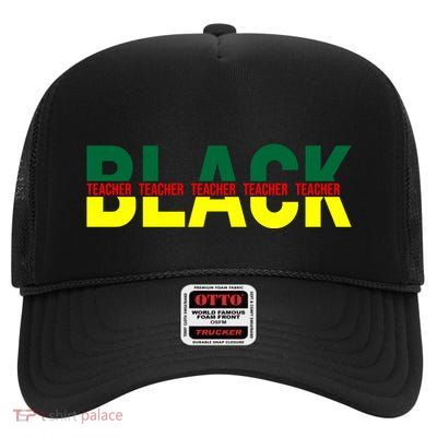 Black History Juneteenth Celebration Graphic High Crown Mesh Back Trucker Hat