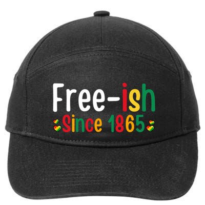 Black History Junenth Freedom Ecipation Freeish 1865 Cute Gift 7-Panel Snapback Hat