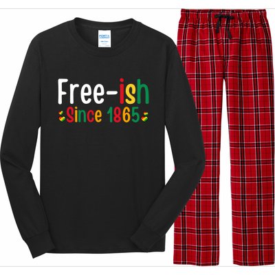 Black History Junenth Freedom Ecipation Freeish 1865 Cute Gift Long Sleeve Pajama Set