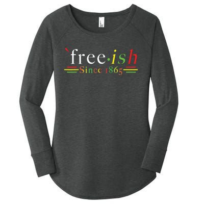 Black History Juneteenth Freedom Emancipation Freeish Women's Perfect Tri Tunic Long Sleeve Shirt