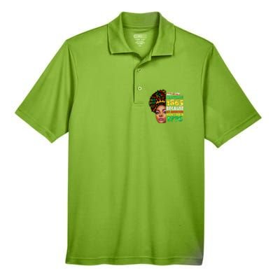 Black History Juneteenth 1865 African American Melanin Gift Men's Origin Performance Pique Polo