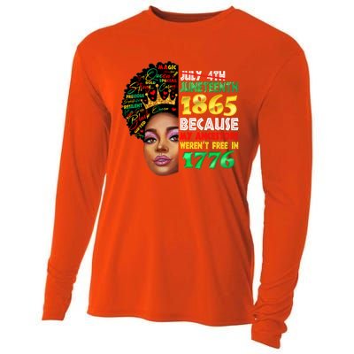 Black History Juneteenth 1865 African American Melanin Gift Cooling Performance Long Sleeve Crew