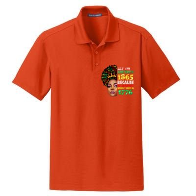 Black History Juneteenth 1865 African American Melanin Gift Dry Zone Grid Polo