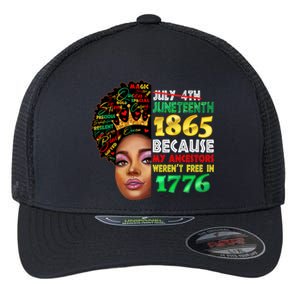 Black History Juneteenth 1865 African American Melanin Gift Flexfit Unipanel Trucker Cap