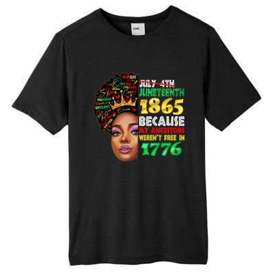 Black History Juneteenth 1865 African American Melanin Gift Tall Fusion ChromaSoft Performance T-Shirt