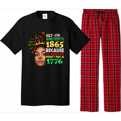 Black History Juneteenth 1865 African American Melanin Gift Pajama Set