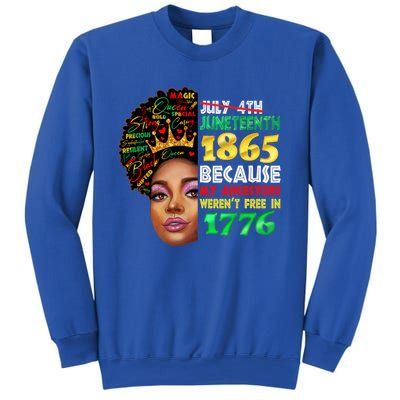 Black History Juneteenth 1865 African American Melanin Gift Sweatshirt