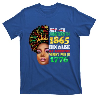 Black History Juneteenth 1865 African American Melanin Gift T-Shirt