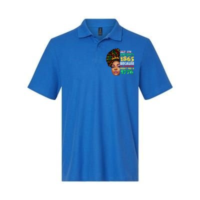 Black History Juneteenth 1865 African American Melanin Gift Softstyle Adult Sport Polo