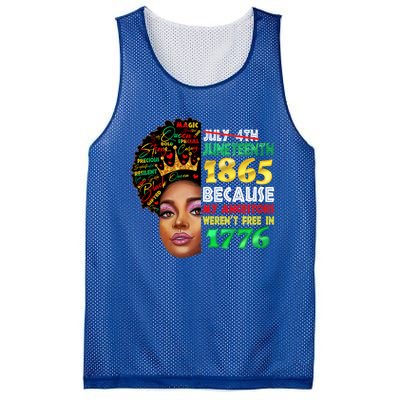 Black History Juneteenth 1865 African American Melanin Gift Mesh Reversible Basketball Jersey Tank