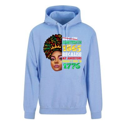 Black History Juneteenth 1865 African American Melanin Gift Unisex Surf Hoodie