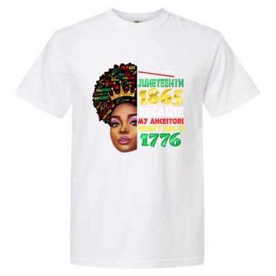 Black History Juneteenth 1865 African American Melanin Gift Garment-Dyed Heavyweight T-Shirt