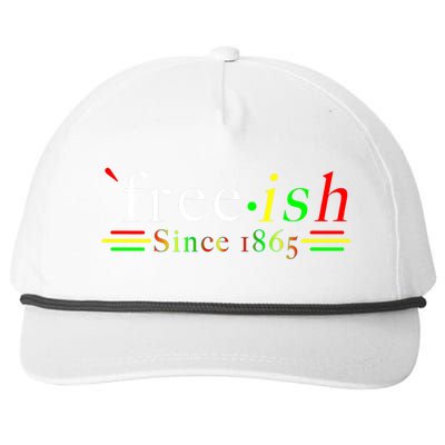 Black History Juneteenth Freedom Emancipation Free.Ish Snapback Five-Panel Rope Hat