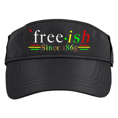 Black History Juneteenth Freedom Emancipation Free.Ish Adult Drive Performance Visor