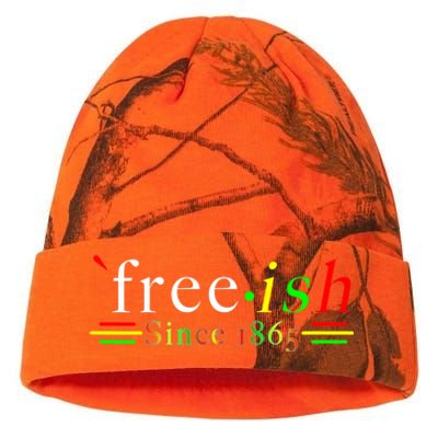 Black History Juneteenth Freedom Emancipation Free.Ish Kati Licensed 12" Camo Beanie