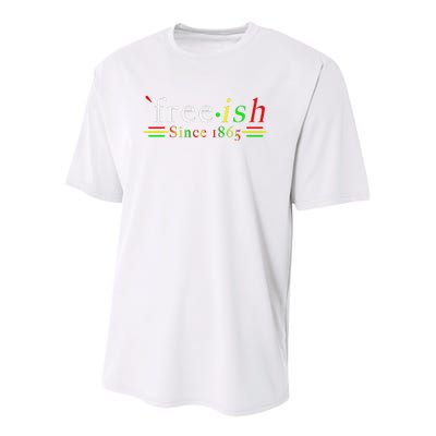 Black History Juneteenth Freedom Emancipation Freeish Youth Performance Sprint T-Shirt