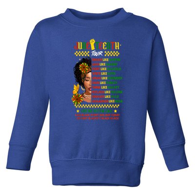 Black History Juneteenth 1865 Dream Like Leader Gift Toddler Sweatshirt