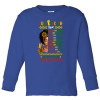 Black History Juneteenth 1865 Dream Like Leader Gift Toddler Long Sleeve Shirt