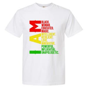 Black History Juneteenth I Am Black Unapologetically Gift Garment-Dyed Heavyweight T-Shirt