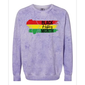 Black History Juneteenth Melanin Popping I Am Black History Cool Gift Colorblast Crewneck Sweatshirt