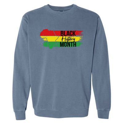 Black History Juneteenth Melanin Popping I Am Black History Cool Gift Garment-Dyed Sweatshirt