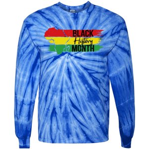 Black History Juneteenth Melanin Popping I Am Black History Cool Gift Tie-Dye Long Sleeve Shirt