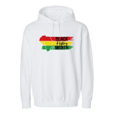 Black History Juneteenth Melanin Popping I Am Black History Cool Gift Garment-Dyed Fleece Hoodie