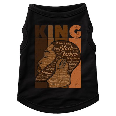 Black History King Father Melanin African American Dad Men Doggie Tank