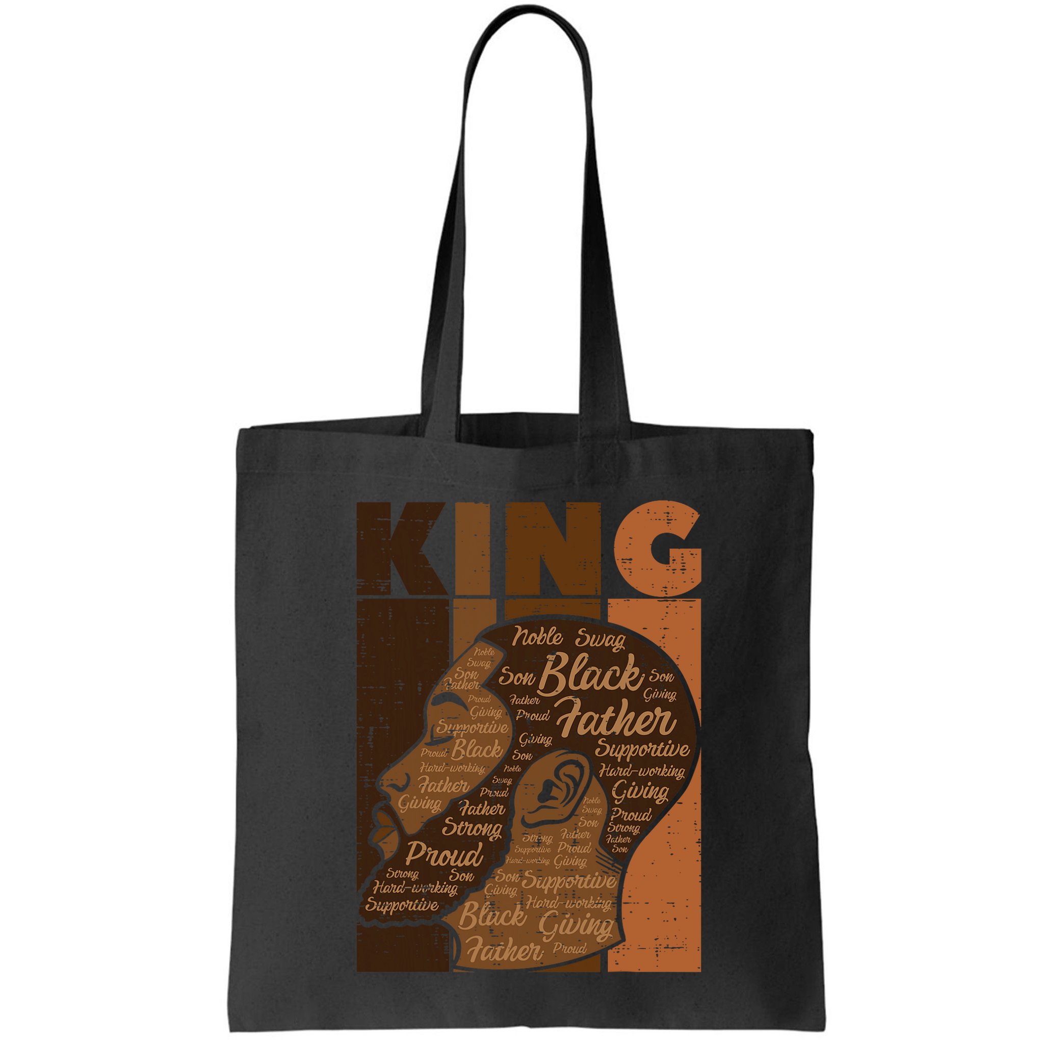 Black History King Father Melanin African American Dad Men Bag
