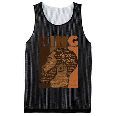 Black History King Father Melanin African American Dad Men Mesh Reversible Basketball Jersey Tank