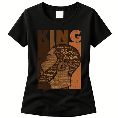 Black History King Father Melanin African American Dad Men Womens T-Shirt