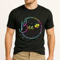 Bee Happy Kind Brave Humble Smart Positive Bumblebee Cooling Performance Crew T-Shirt